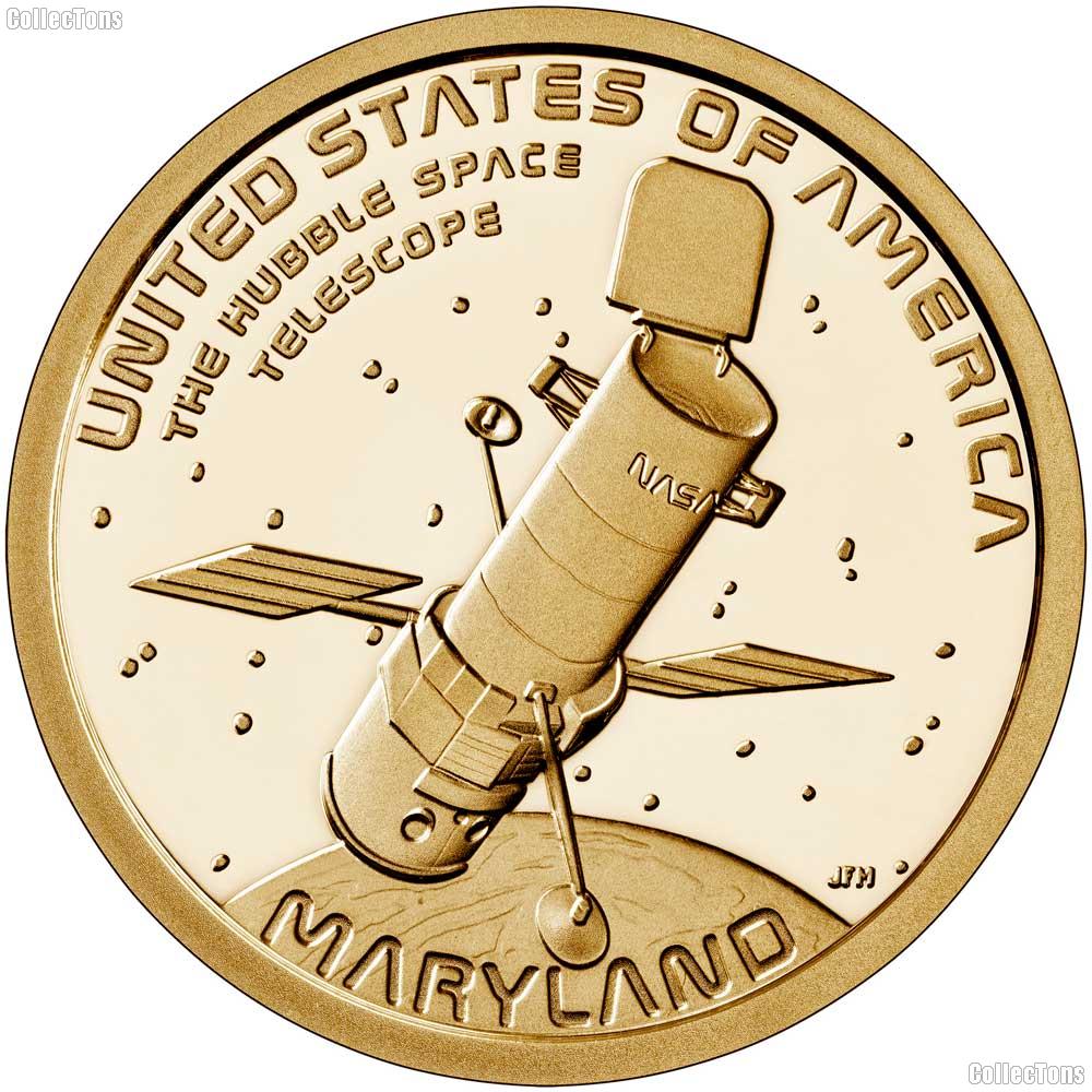 2020-S American Innovation Maryland Dollar PROOF Hubble Coin