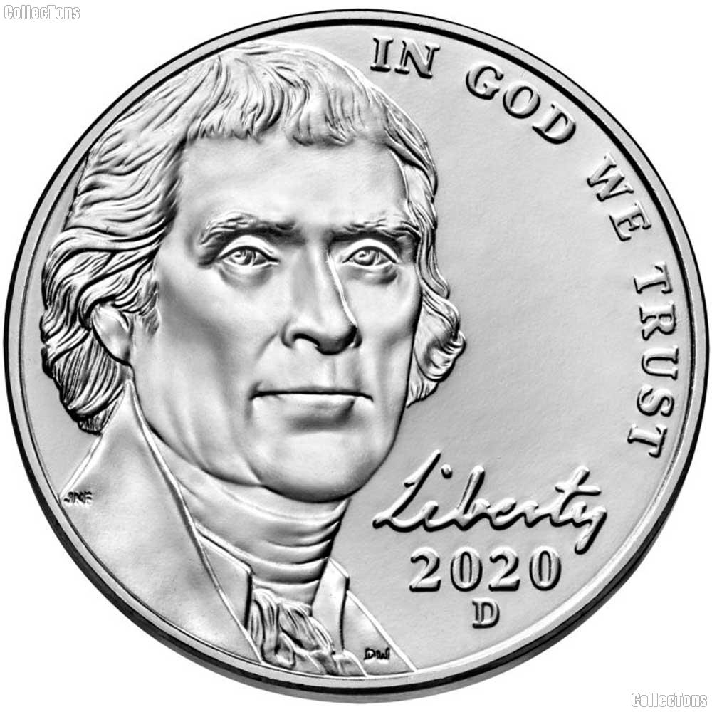 2020-D Jefferson Nickel Gem BU (Brilliant Uncirculated)