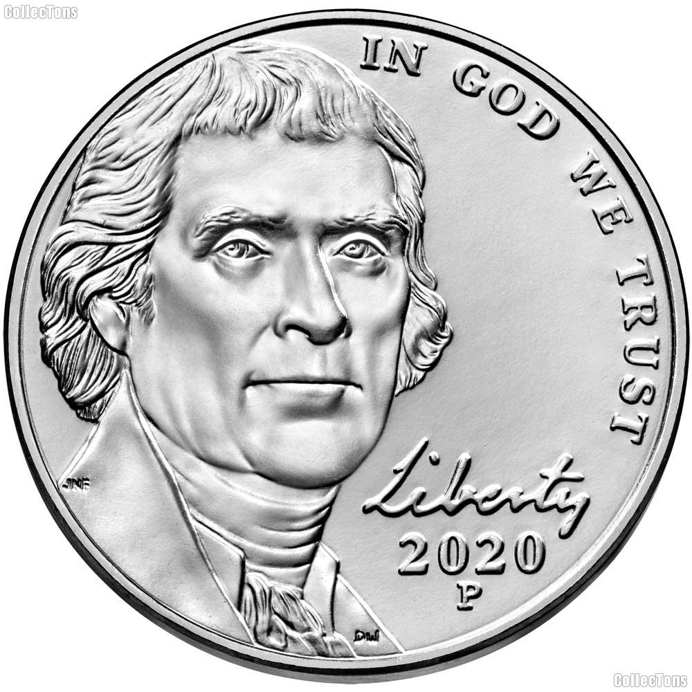 2020-P Jefferson Nickel Gem BU (Brilliant Uncirculated)