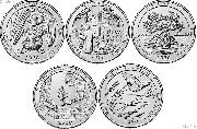 2020 National Park Quarters Complete Set Denver (D) Mint Uncirculated (5 Coins) AS, CT, VI, VT, KS