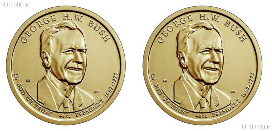 2020 P & D George H W Bush Presidential Dollar GEM BU