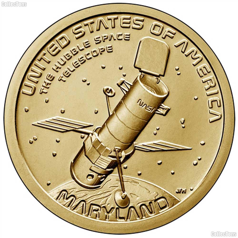 2020-P American Innovation Maryland Dollar GEM BU Hubble Coin