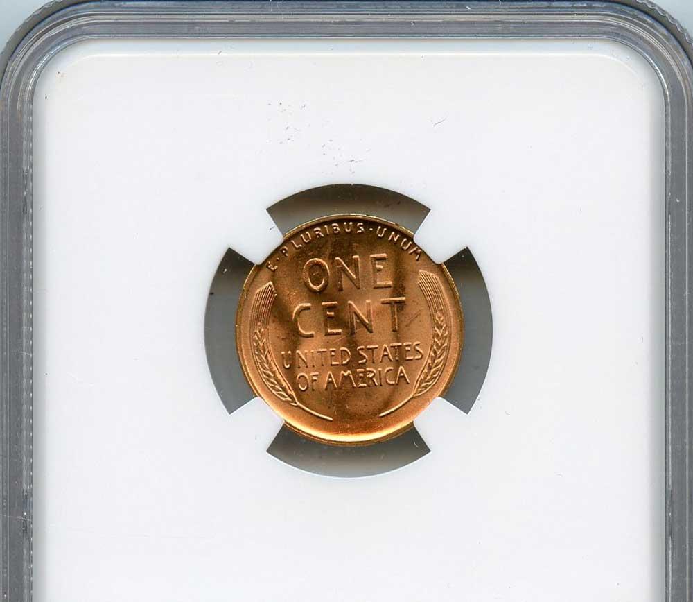 1955-S Lincoln Wheat Cent in NGC MS 66 RD