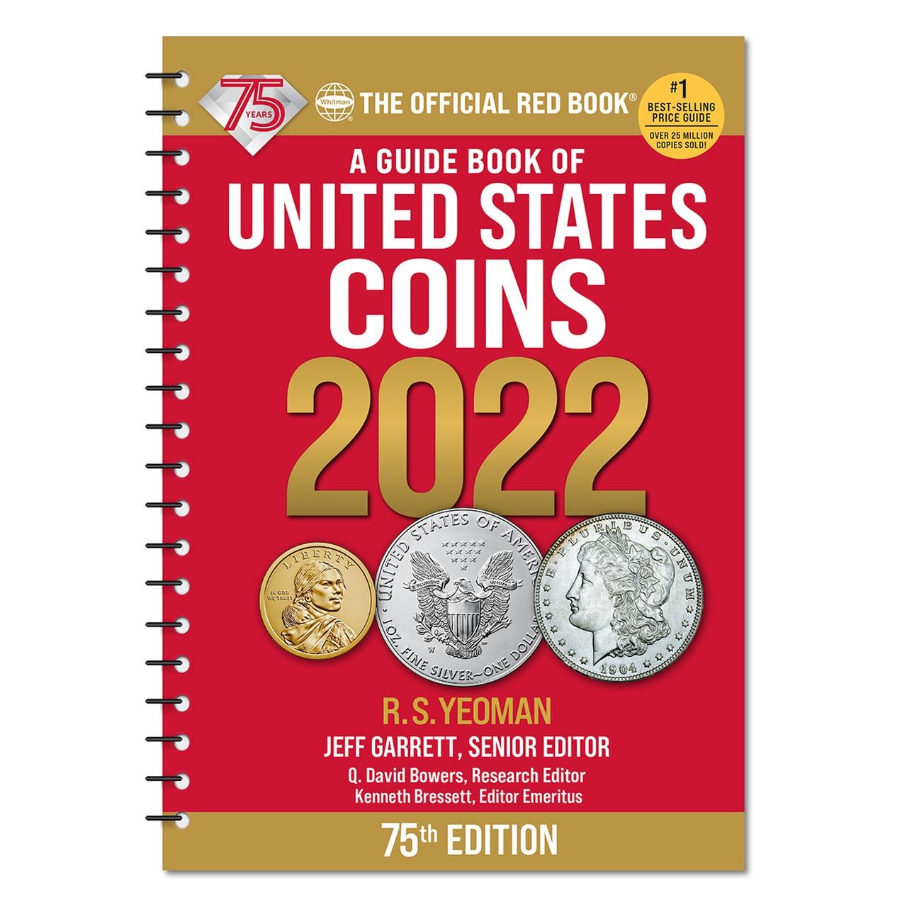 Whitman Red Book of United States Coins 2022- 75th Anniversary Edition  - Spiral