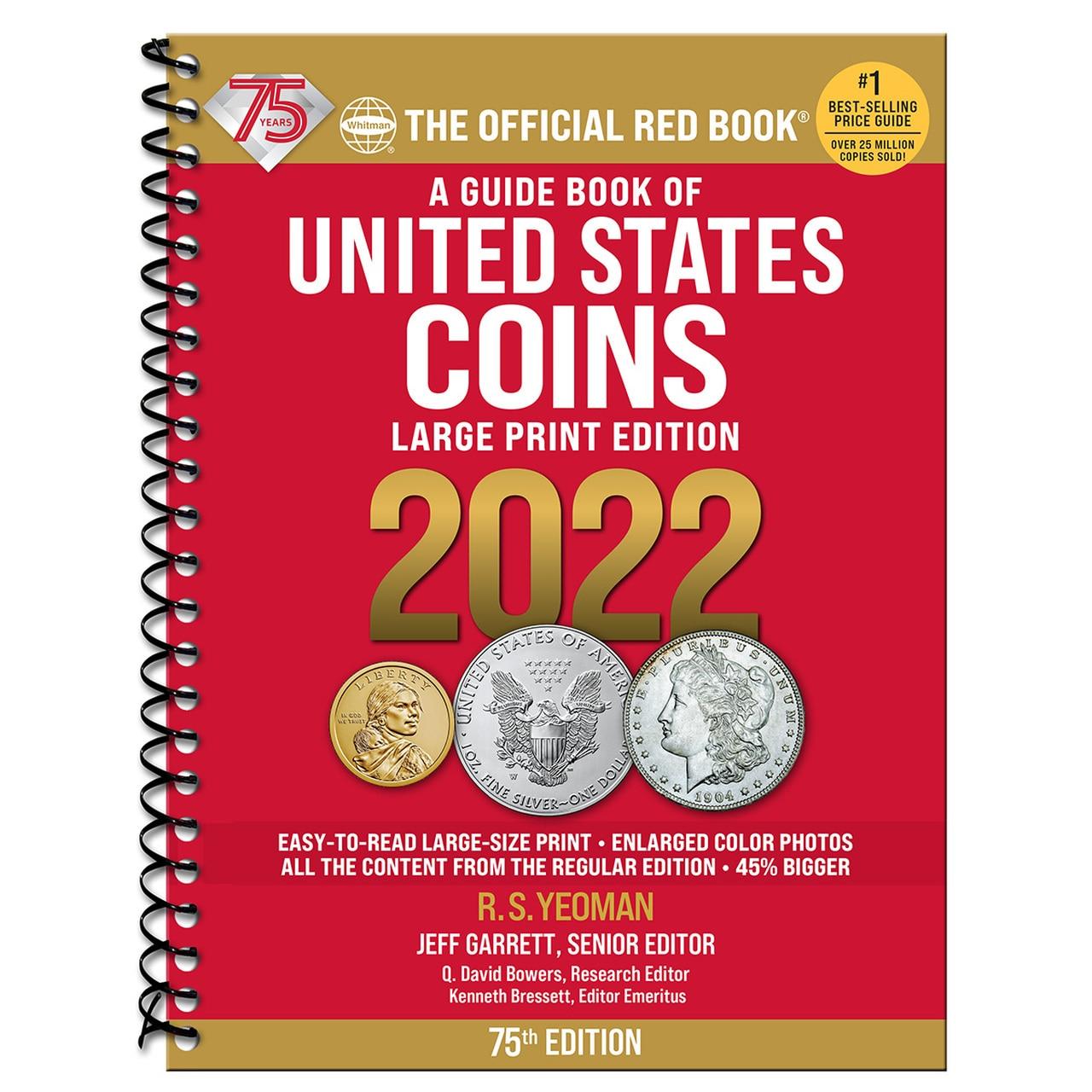Whitman Red Book of United States Coins 2022 - 75th Anniversary Edition - Large Print