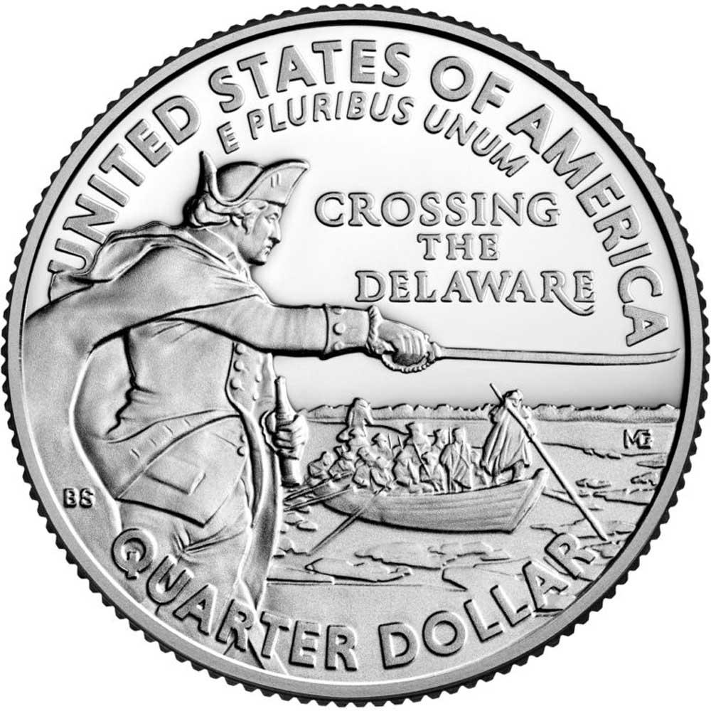 2021-S Washington Crossing the Delaware Quarter GEM PROOF