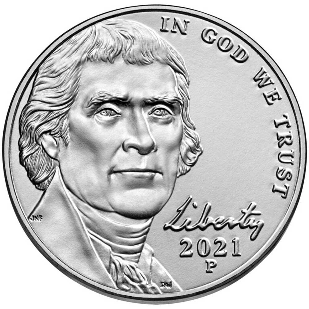 2021-P Jefferson Nickel Gem BU (Brilliant Uncirculated)