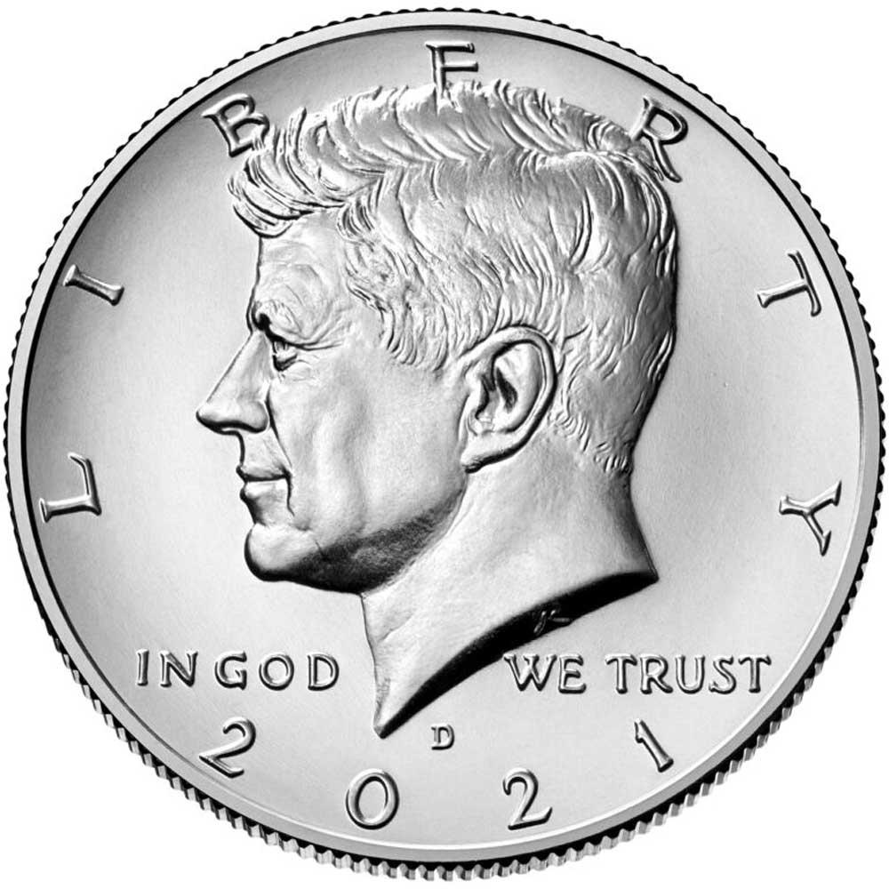 2021-D Kennedy Half Dollar GEM BU 2021 Kennedy Half