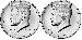 2021 P & D Kennedy Half Dollars GEM BU 2021 Kennedy Halves