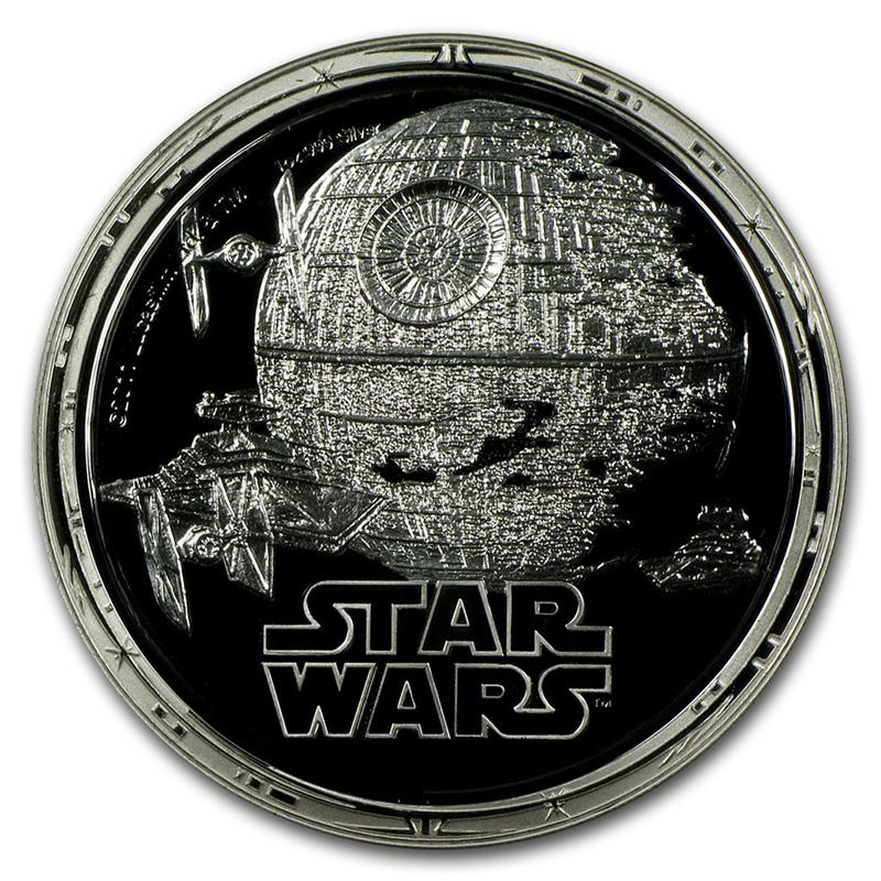 2011 Niue Star Wars Darth Vader Set 1 oz Silver Colorized Proof $2 4 Coin Set GEM Proof