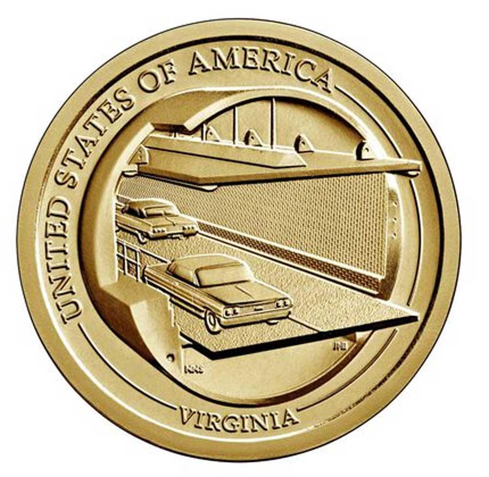 2021-S American Innovation Virginia Dollar PROOF Coin 2021 Dollar