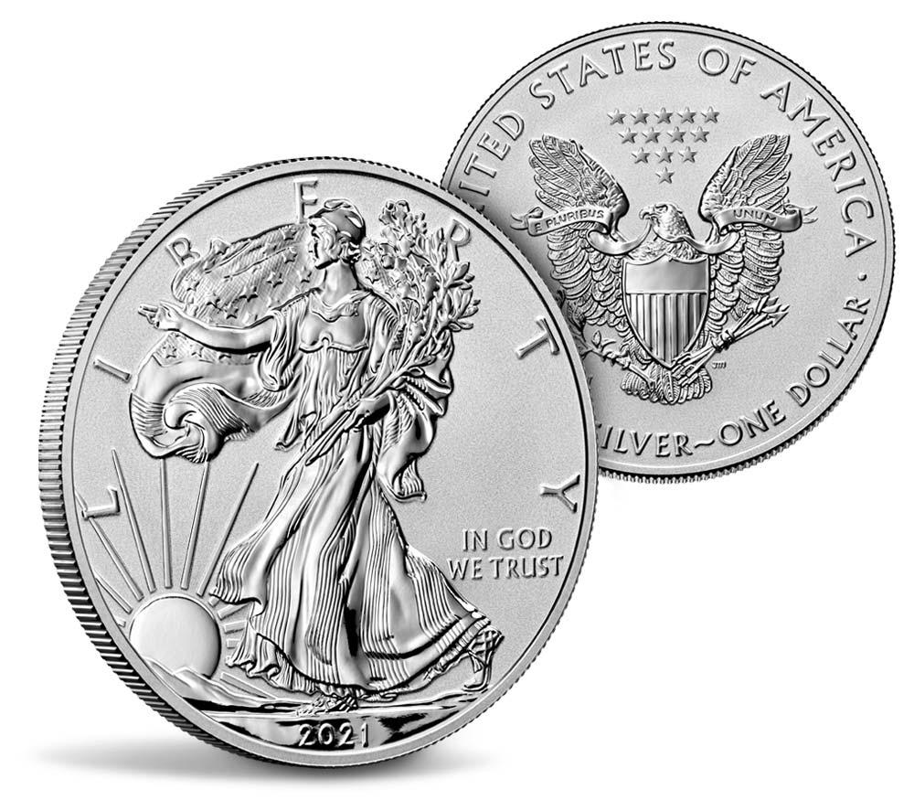 2021 American Silver Eagle Two Coin 1 oz Reverse Proof Set Designer Edition