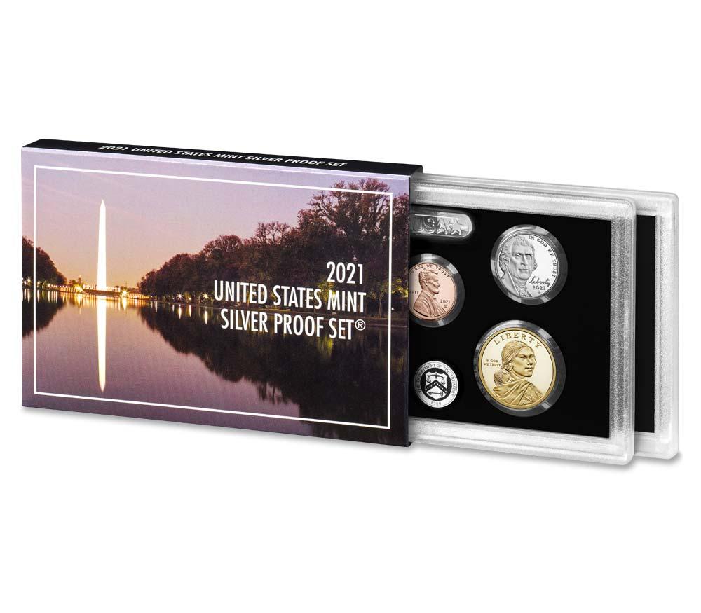 2021 SILVER PROOF SET * ORIGINAL * 7 Coin U.S. Mint Proof Set