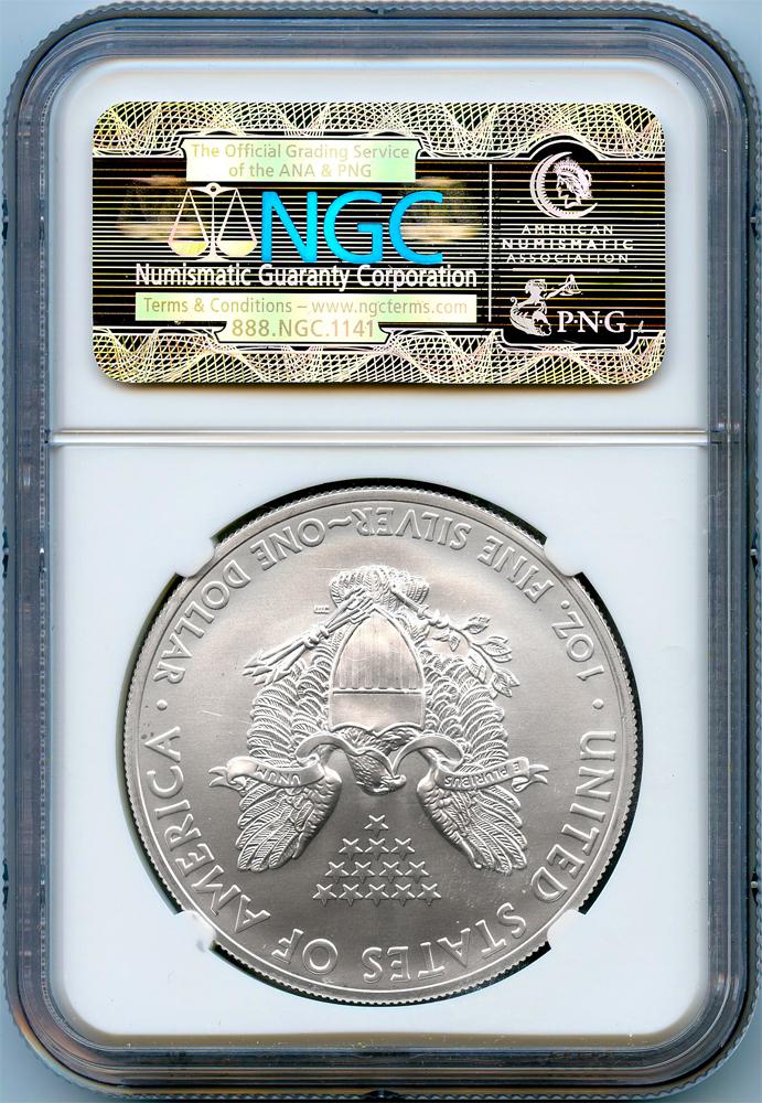 2012 (S) American Silver Eagle Dollar in Early Releases NGC MS 70