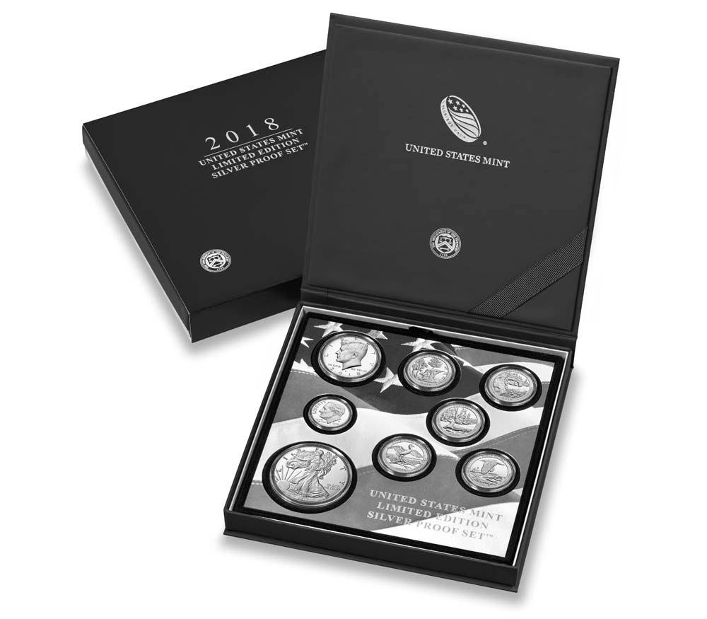 2018 Limited Edition SILVER Proof Set - 8 Coin U.S. Mint Proof Set