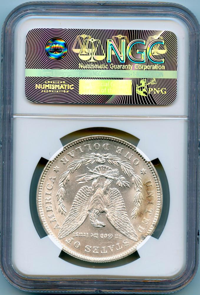1878 7/8TF WEAK Morgan Silver Dollar Toned in NGC MS 62