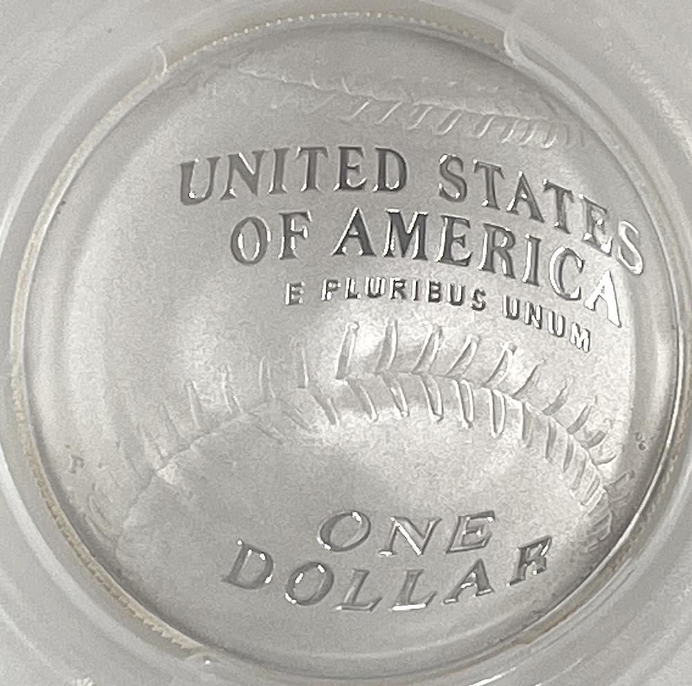 2014-P Commemorative Baseball Hall of Fame Silver Dollar, Signed by Pete Rose, NGC Certified in PR70 Deep Cameo (DCAM)