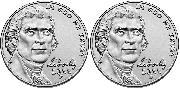 2022 P & D Jefferson Nickels Gem BU (Brilliant Uncirculated)