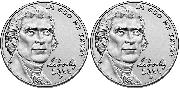 2022 P & D Jefferson Nickels Gem BU (Brilliant Uncirculated)