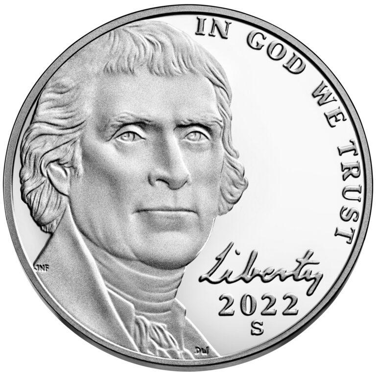 2022-S Jefferson Nickel PROOF Coin 2022 Proof Nickel Coin