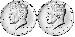2022 P & D Kennedy Half Dollars GEM BU 2022 Kennedy Halves