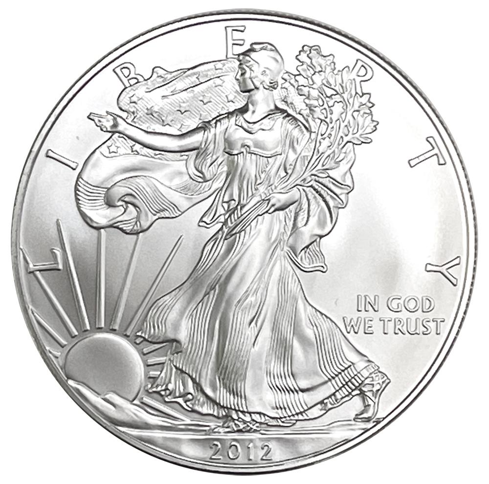 2012 BU American Silver Eagle Dollars