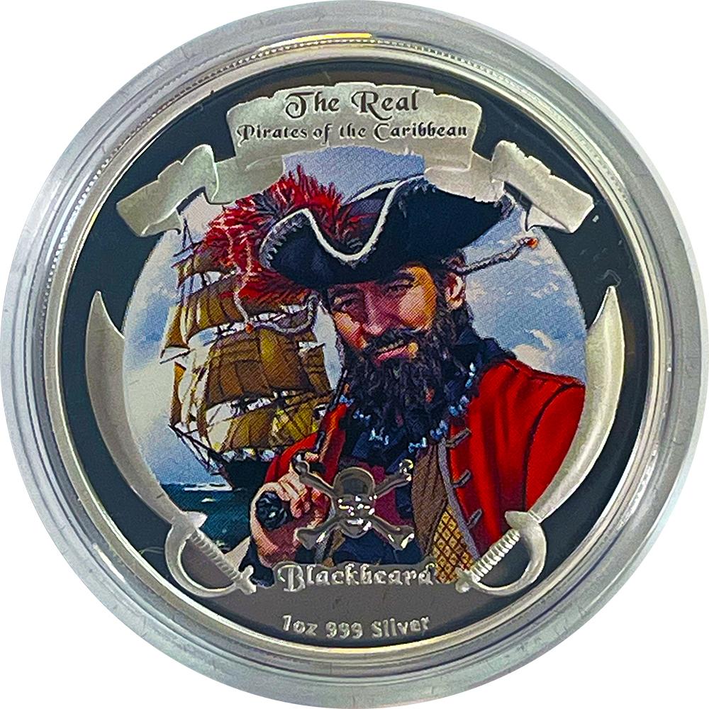 2011 Real Pirates of the Caribbean 1oz Silver Proof Four Coin Set from Niue