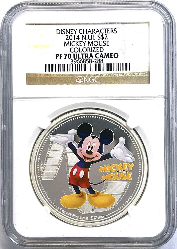 2014 Disney Limited Edition 1oz Silver Proof Six Coin Set in NGC PF 70 Ultra Cameo from Niue