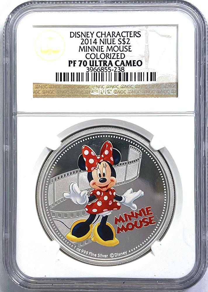 2014 Disney Limited Edition 1oz Silver Proof Six Coin Set in NGC PF 70 Ultra Cameo from Niue