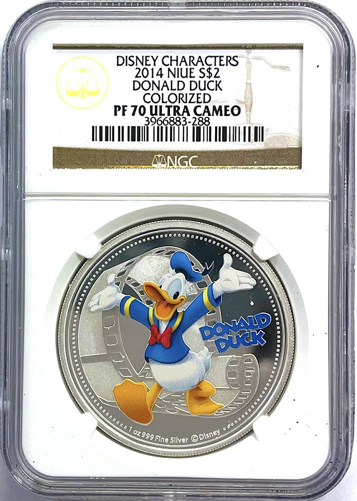 2014 Disney Limited Edition 1oz Silver Proof Six Coin Set in NGC PF 70 Ultra Cameo from Niue