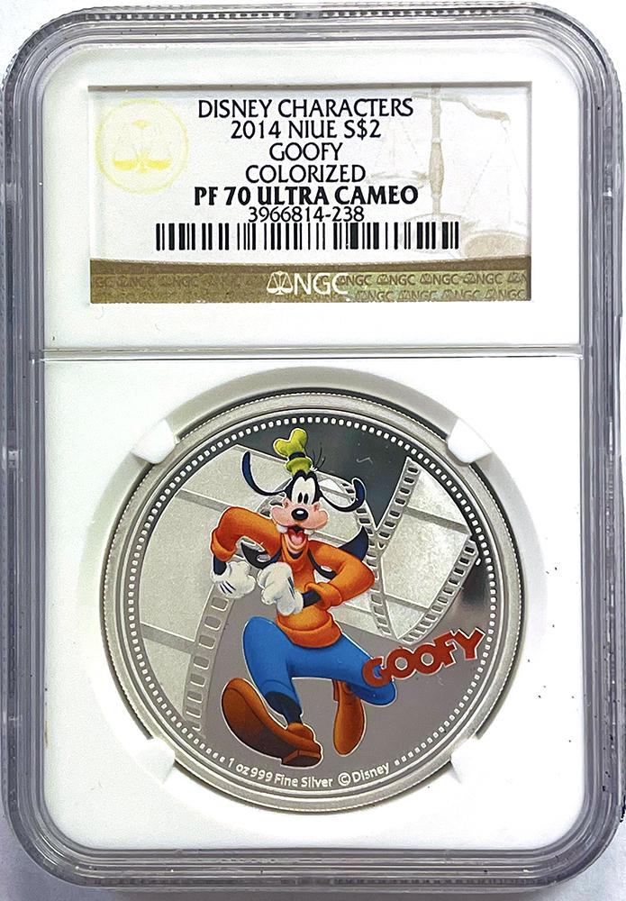 2014 Disney Limited Edition 1oz Silver Proof Six Coin Set in NGC PF 70 Ultra Cameo from Niue