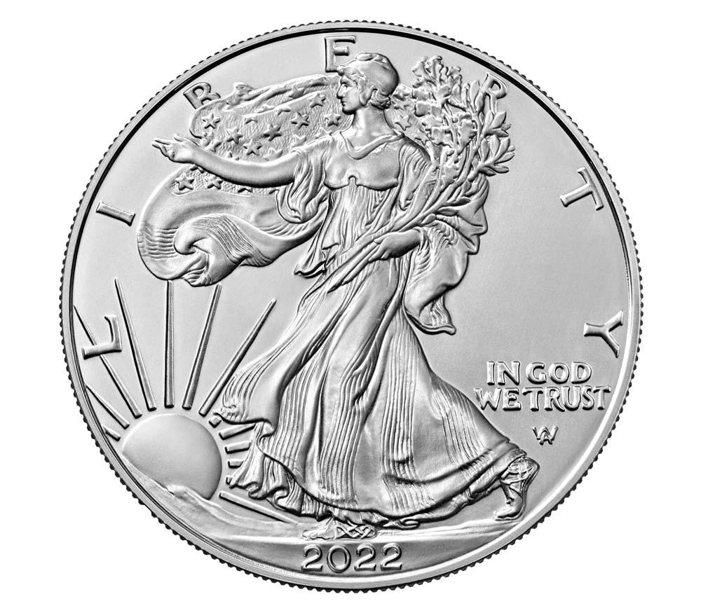 2022-W Burnished BU American Silver Eagle * 1oz Silver