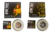Star Trek 2015 Captain Kirk & USS Enterprise 2 Coin Tuvalu Silver Proof Collector's Set