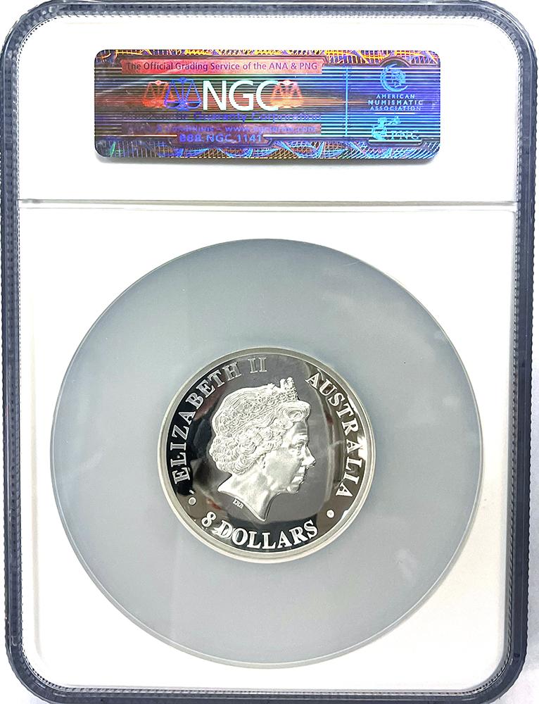 2014 P Australia Koala 5 oz Silver $8 High Relief  Proof Coin in NGC PF 70 UCAM 1 of First 500 Struck