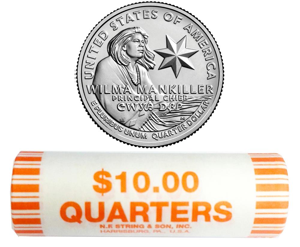 2022 P & D Wilma Mankiller American Women Quarter ROLLS GEM BU