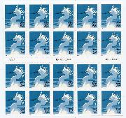 2003 Snowy Egret 37 Cent US Postage Stamp Unused Booklet Pane of 20 Scott #3830a