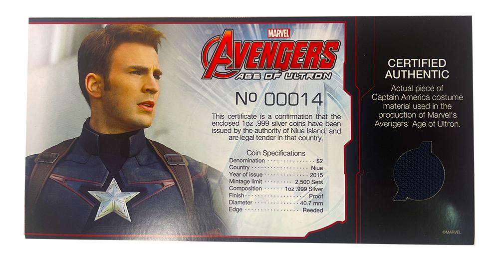 2015 Marvel Avengers Age of Ultron 1oz Silver Proof Five Coin Set from Niue in NGC First Releases PF 70 Ultra Cameo