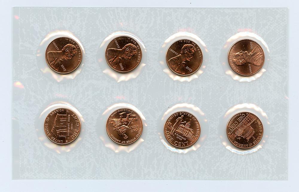 2009 Lincoln Bicentennial Cent Uncirculated 8 Coin Set