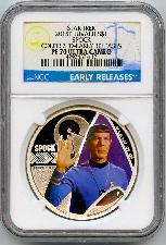 2015-P Spock Tuvalu Silver Dollar from Perth Mint in NGC Early Release PF 70 ULTRA CAMEO