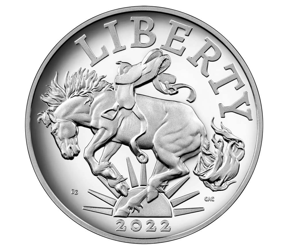 2022-P American Liberty Proof 1 Oz .999 Silver Medal Box & COA