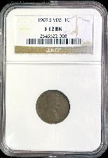 1909-S VDB Lincoln Wheat Cent KEY DATE in NGC F 12 BN (Brown)