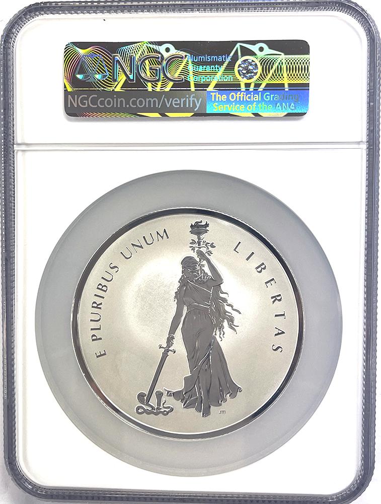 2019 10oz Canada Official Silver Mint Medal Peace and Liberty Ultra High Relief in NGC First Day of Issue PF 70 REV PF