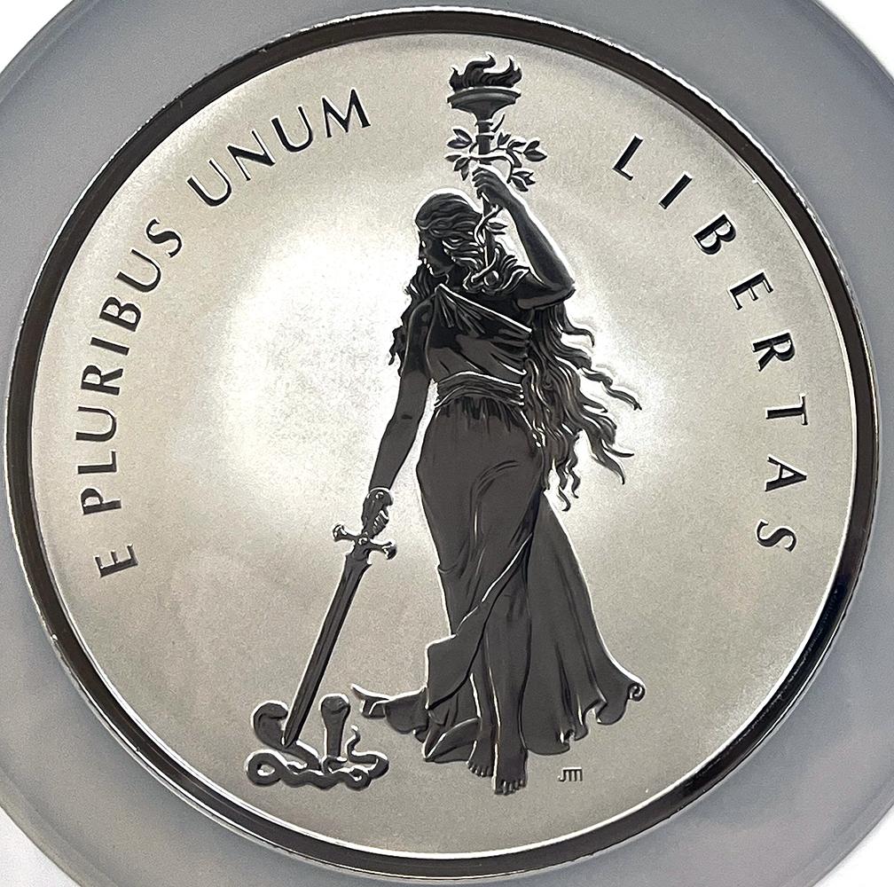 2019 10oz Canada Official Silver Mint Medal Peace and Liberty Ultra High Relief in NGC First Day of Issue PF 70 REV PF