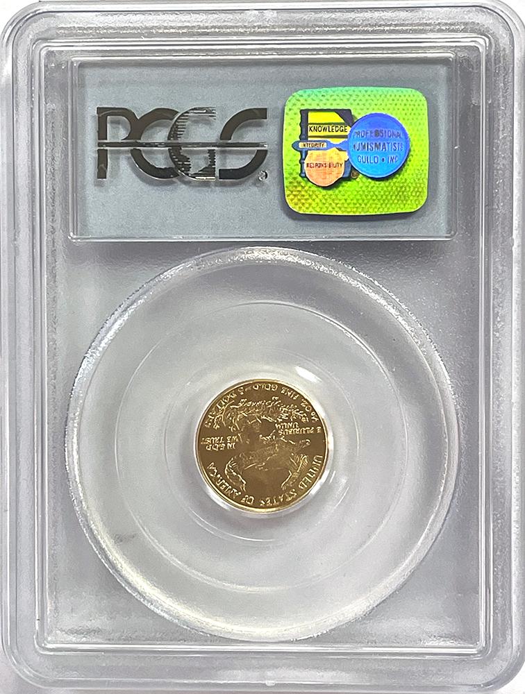 2003 Gold $5 American Eagle 1/10th Ounce Certified PCGS MS 69