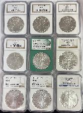 American Silver Eagle Dollar in NGC MS 69 Off Quality Mixed Dates