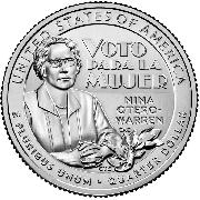 2022-D Nina Otero-Warren American Women Quarter GEM BU