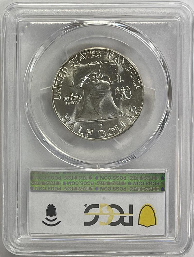 1958 Franklin Silver Half Dollar PCGS MS 64 FBL (Full Bell Lines) From Original Mint Sets