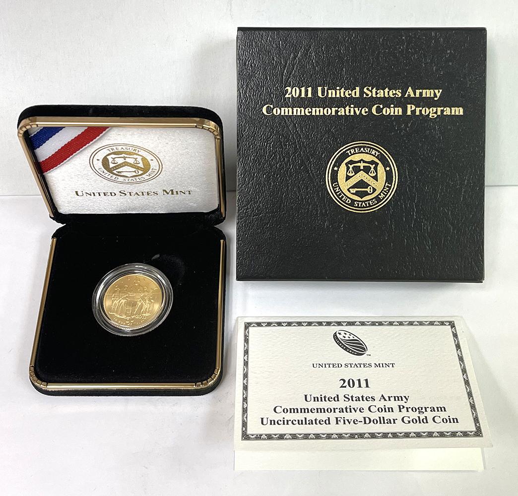 2011 United States Army $5 Gold Commemorative Uncirculated Coin
