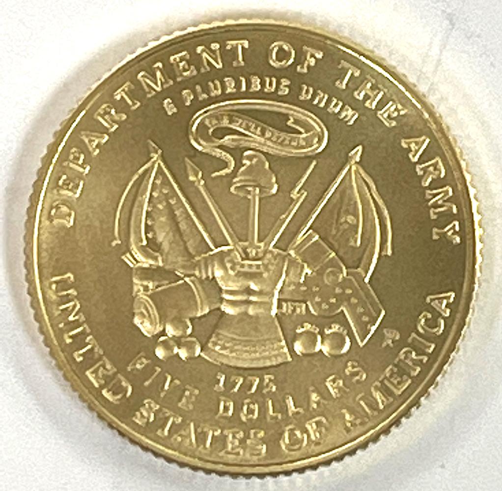 2011 United States Army $5 Gold Commemorative Uncirculated Coin