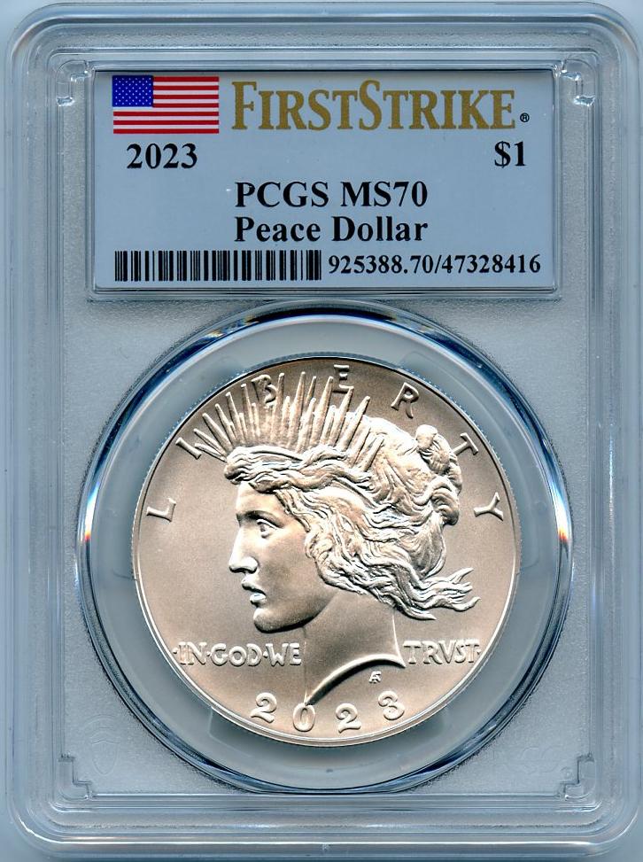 2023 Peace Silver Dollar in PCGS MS 70 First Strike